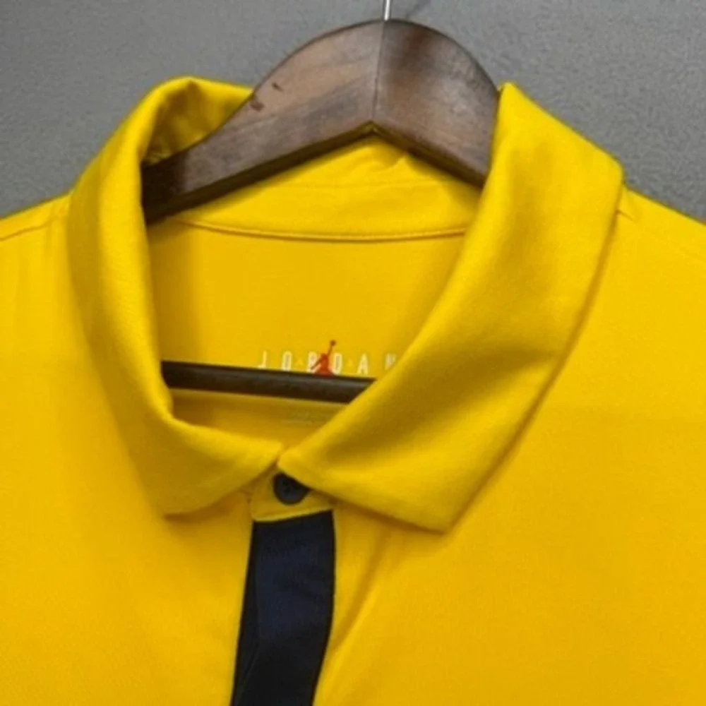 Jordan Polo Shirt Marquette Golden Eagles NCAA Regular XXL Navy Yellow Dri-FIT